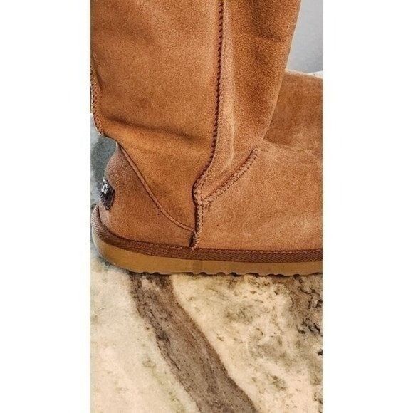 UGG CLASSIC TALL  11" CALF HIGH BOOTS COLOR BROWN 100% LEATHER SHEEPSKIN SIZE 6W - Picture 11 of 12